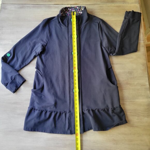 Matilda Jane Womens A Million Little Things Jacket Sz Medium Blue  Button Up - Picture 8 of 9